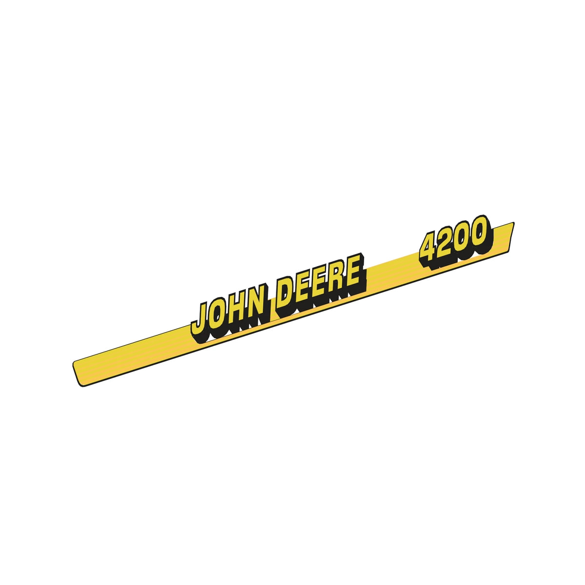 M116986: Fits John Deere M116986 4200 Model Label, Right Side – Genuine OEM