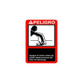 M167144: Fits John Deere M167144 Discharge Danger Tet Free Danger Label – Genuine OEM