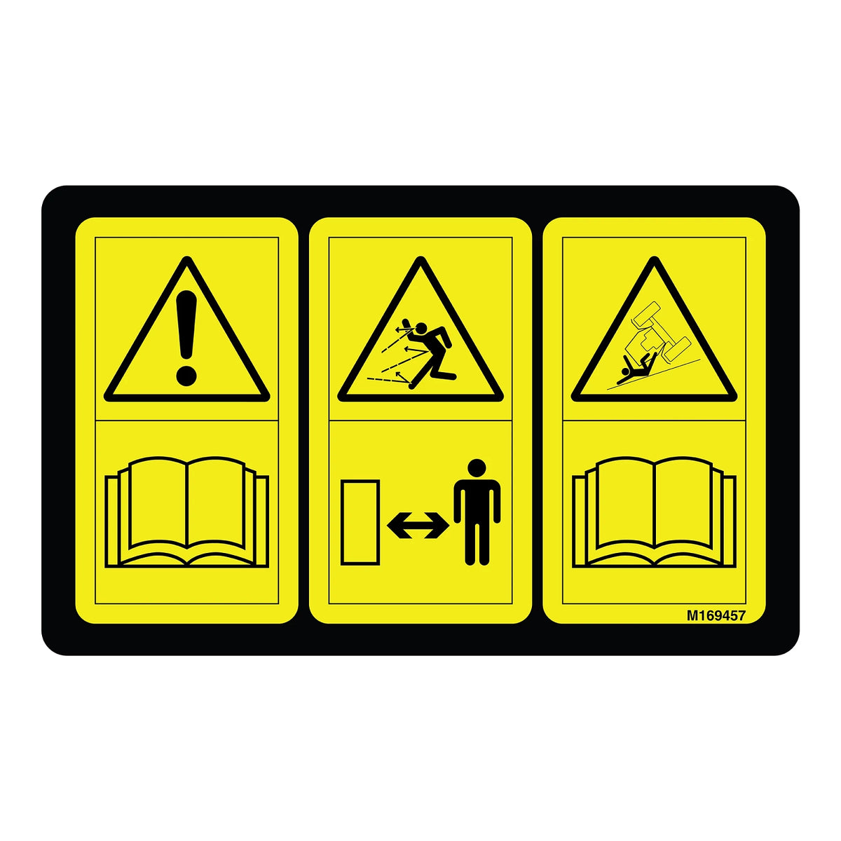 M169457: Fits John Deere M169457 Caution Label – Genuine OEM