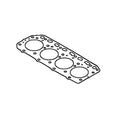 M806505: Fits John Deere M806505 Engine Cylinder Head Gasket – Genuine OEM