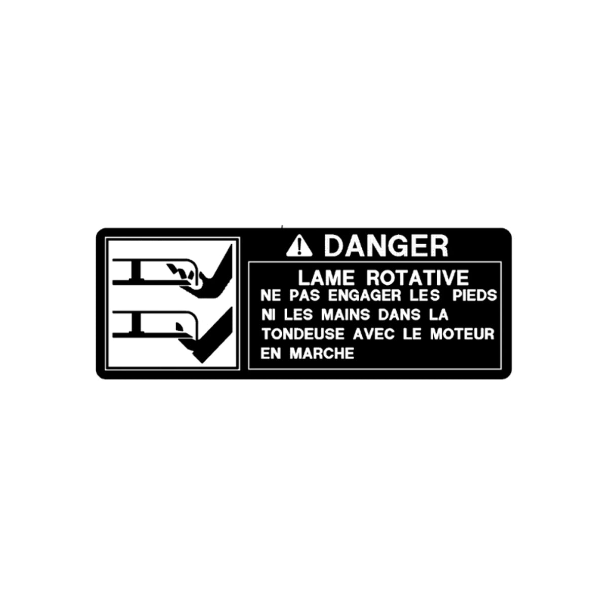 M91045: Fits John Deere M91045 Safety Label, Blade Contact – Genuine OEM