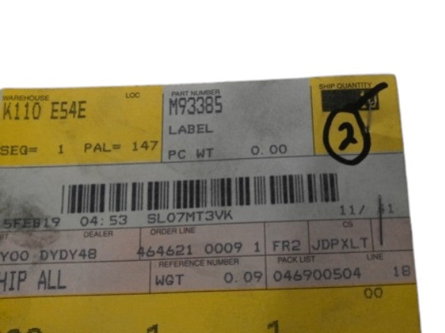 JOHN DEERE M93385 — product photo