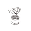 MIA883618: Fits John Deere MIA883618 Fuel Filter Assembly – Genuine OEM