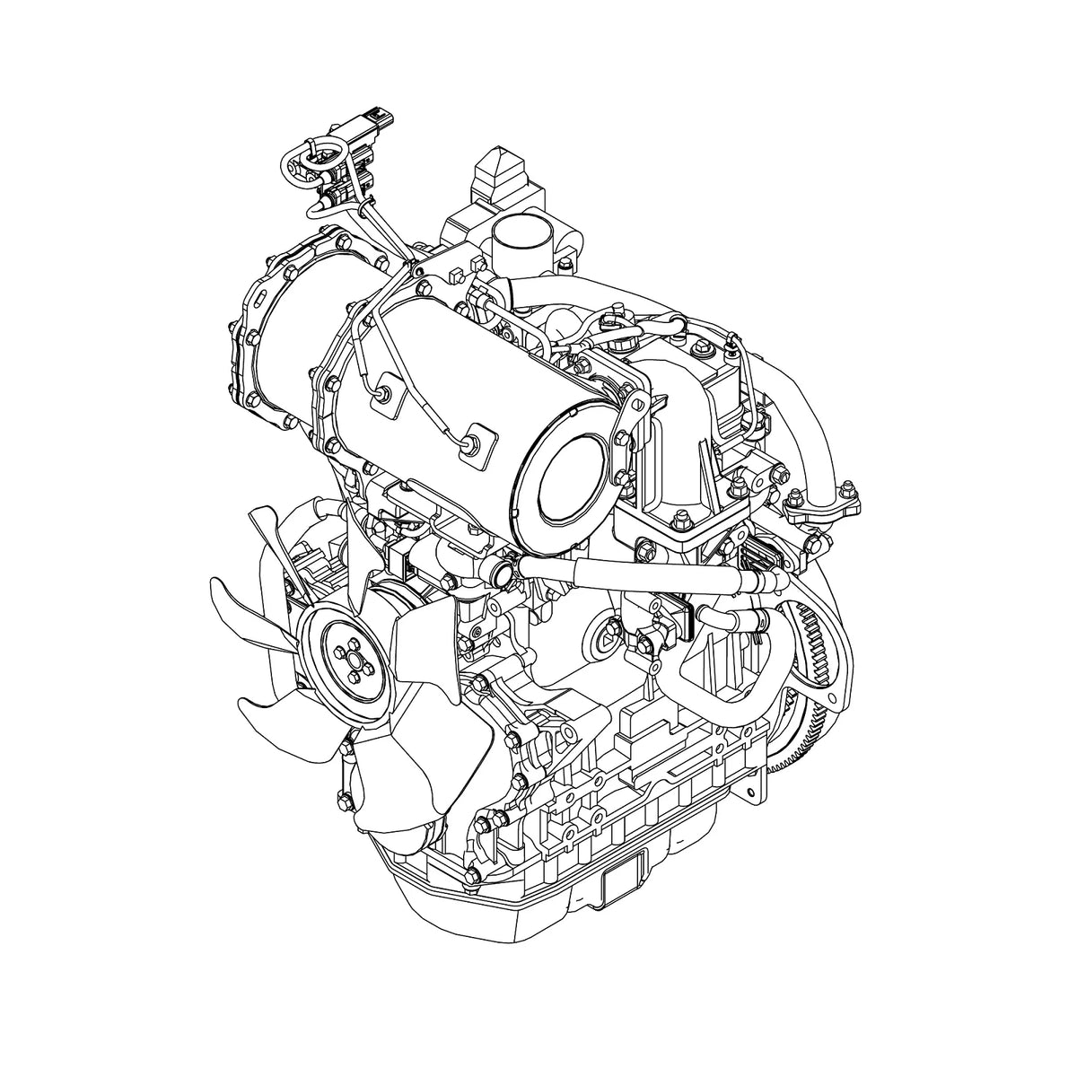MIA884546: Fits John Deere MIA884546 Short Block Assembly – Genuine OEM
