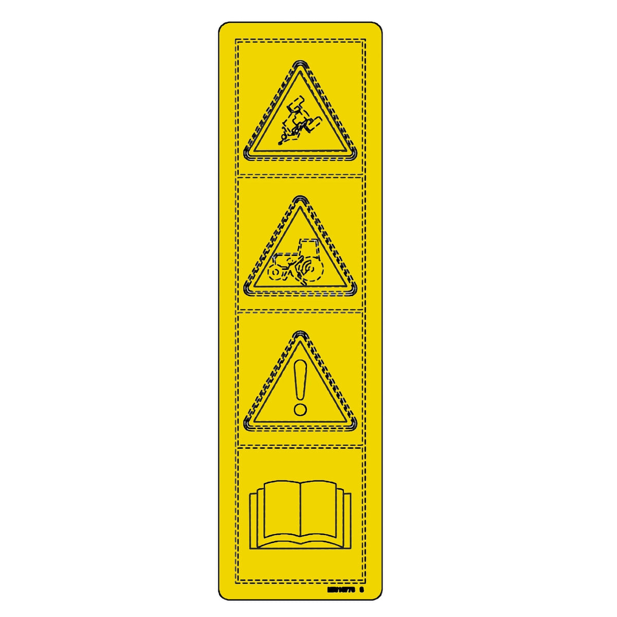 MIU10773: Fits John Deere MIU10773 Safety Sign Label – Genuine OEM