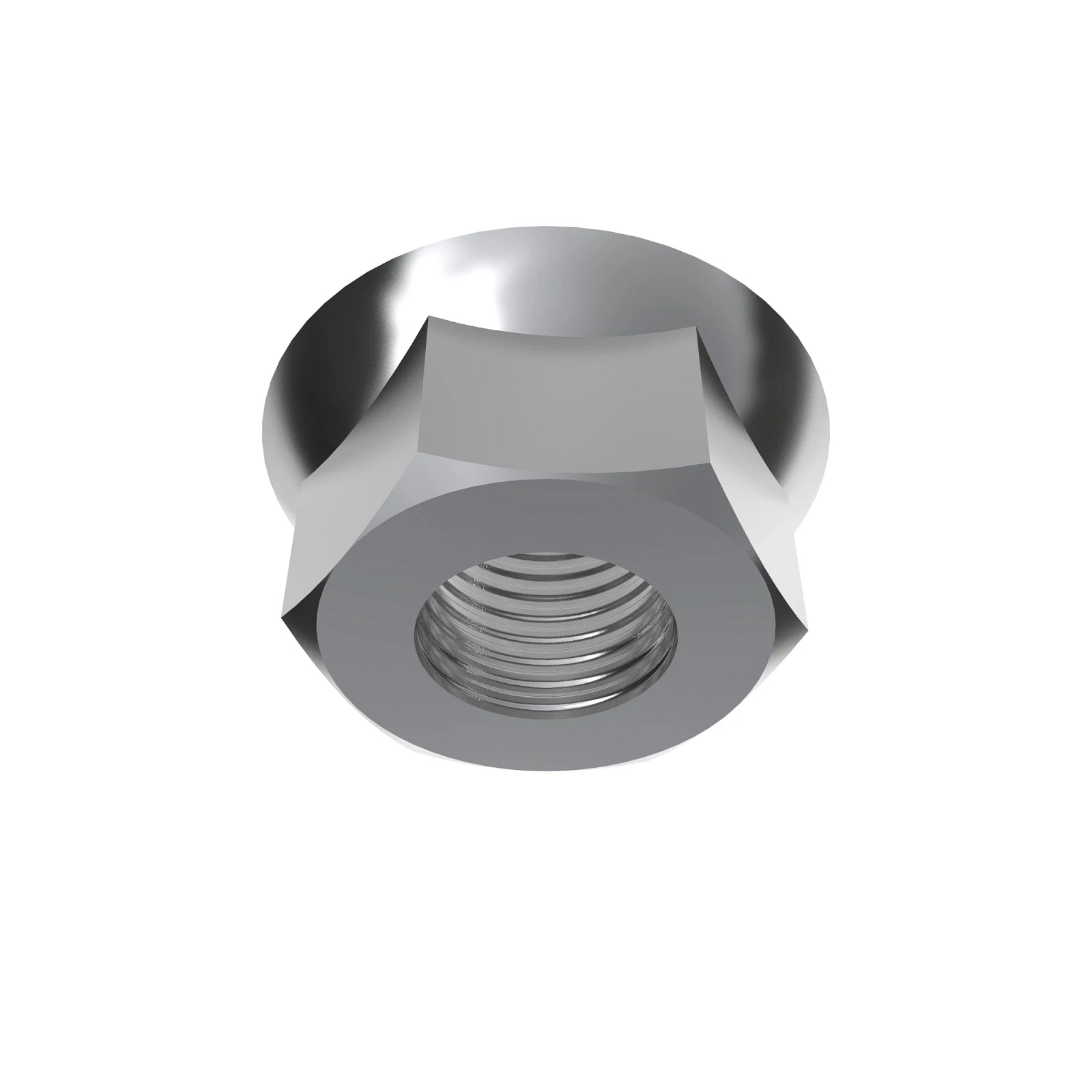 N10217: Fits John Deere N10217 Hexagonal Flange Serrated Lock Nut, 1/4" – Genuine OEM