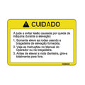 N209459: Fits John Deere N209459 Caution Label, Portuguese – Genuine OEM