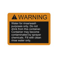 N302109: Fits John Deere N302109 Safety Sign, Clean Water Rinse Tank, Spanish – Genuine OEM