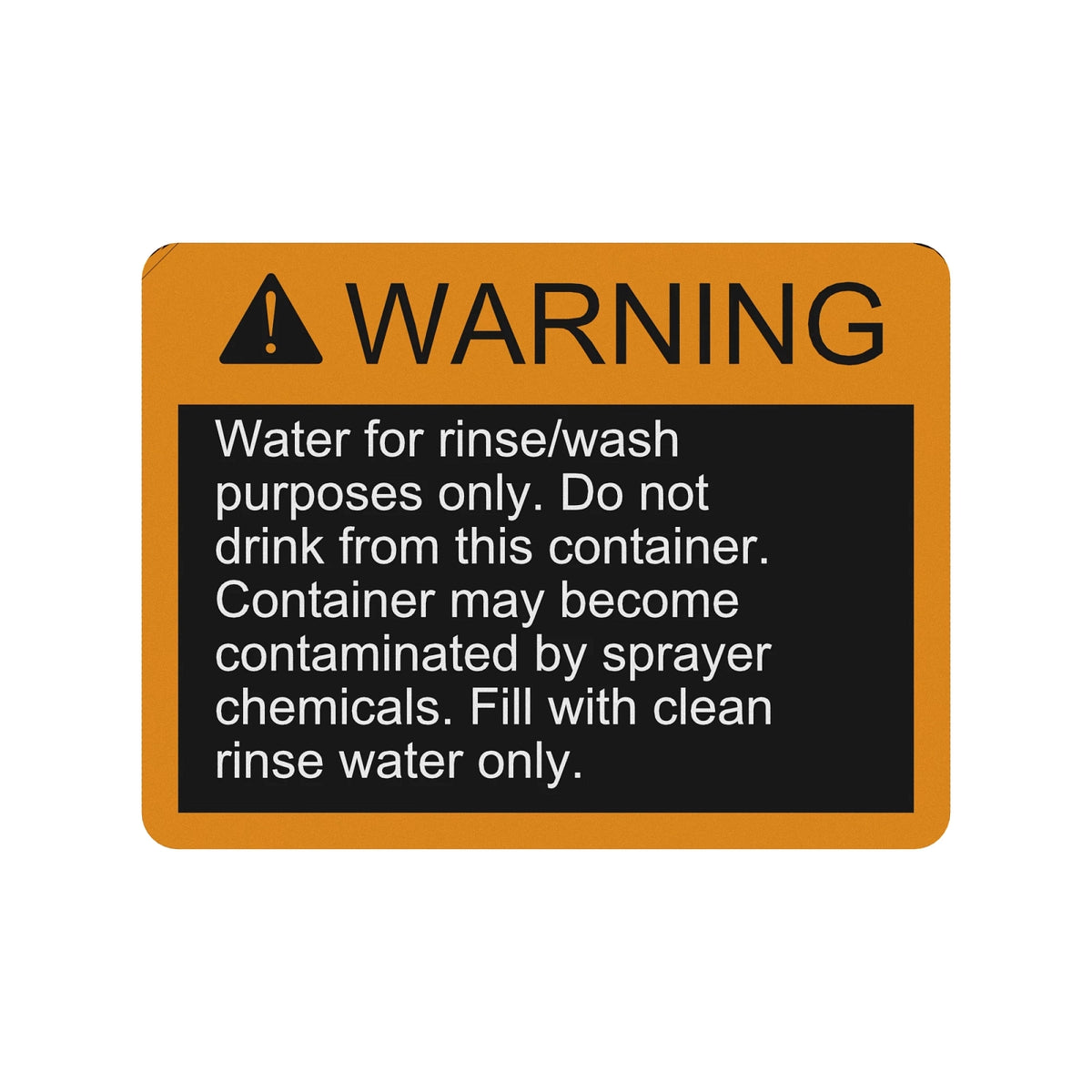 N302109: Fits John Deere N302109 Safety Sign, Clean Water Rinse Tank, Spanish – Genuine OEM