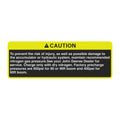 N304799: Fits John Deere N304799 Safety Sign, Accumulator Caution, French – Genuine OEM