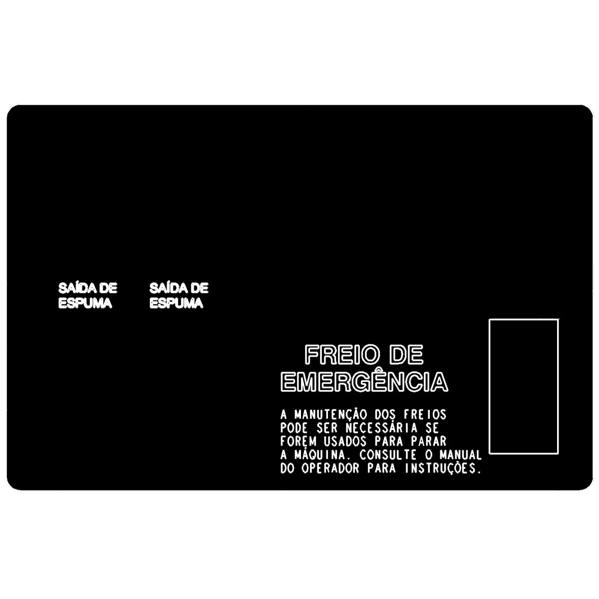 N306538: Fits John Deere N306538 Rear Panel Label, Portuguese – Genuine OEM
