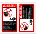 N307967: Fits John Deere N307967 Safety Bypass Start Label, Hungarian – Genuine OEM
