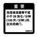 N308378: Fits John Deere N308378 Solution Flow Label, Chinese – Genuine OEM