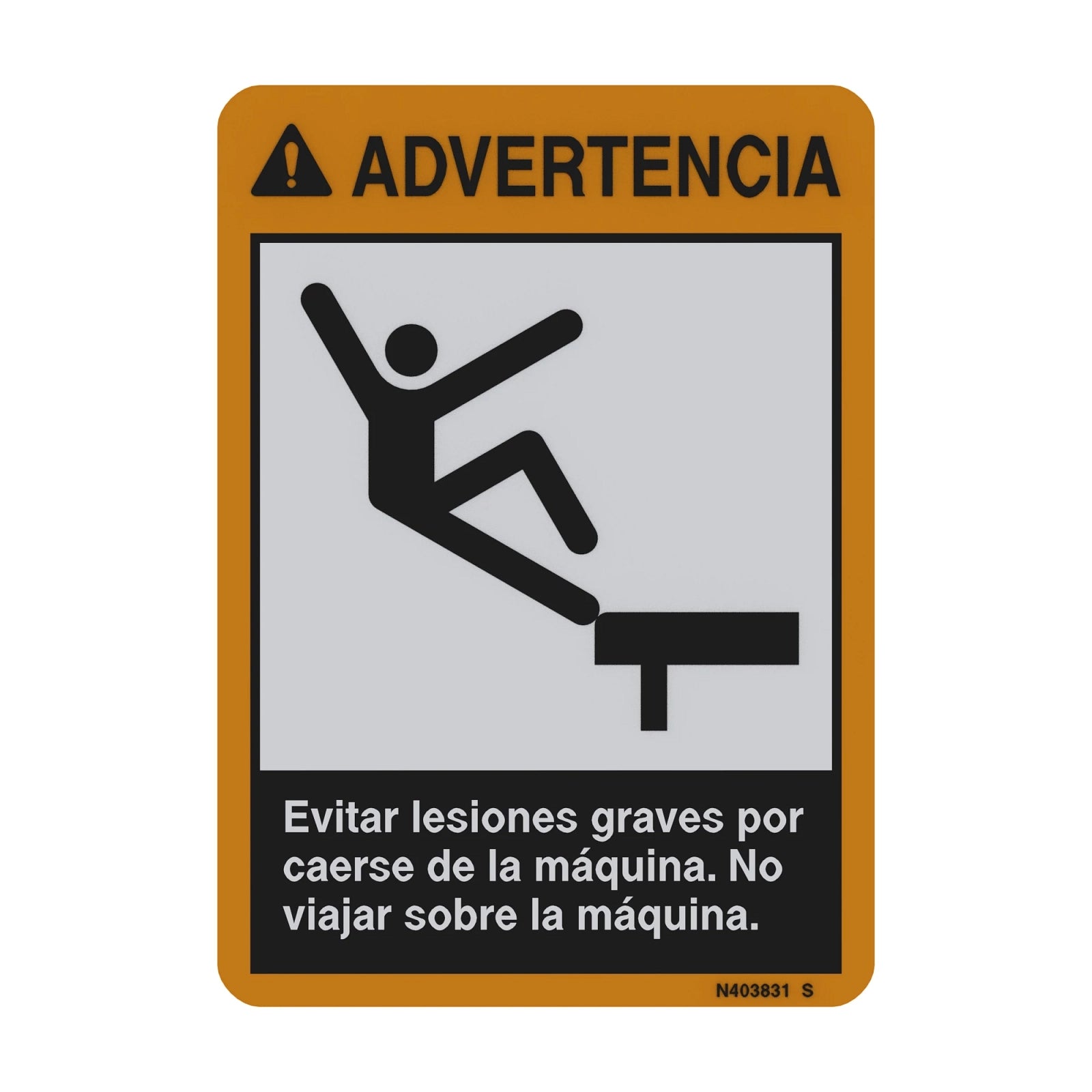 N403831: Fits John Deere N403831 Do Not Ride Decal, Spanish – Genuine OEM