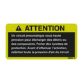 N404973: Fits John Deere N404973 Safety Air Dryer Label, French – Genuine OEM