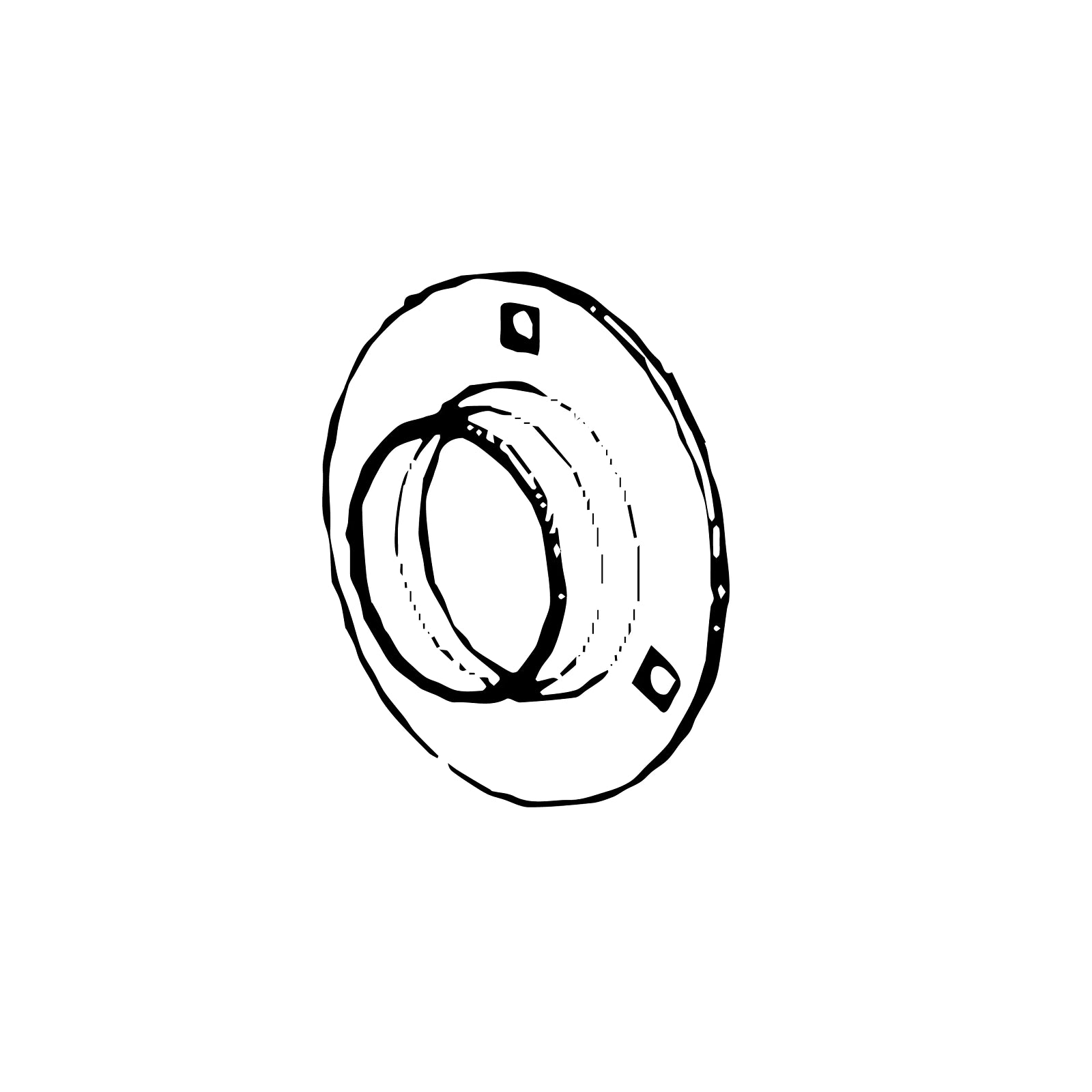P44439: John Deere P44439 2-Hole Flanged Bearing Housing