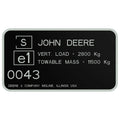 R119439: Fits John Deere R119439 Drawbar Label – Genuine OEM