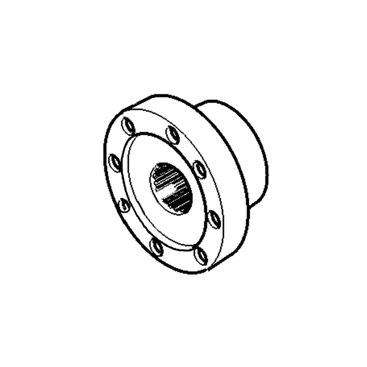 R125564: Fits John Deere R125564 Bevel Gear Drive Flange – Genuine OEM