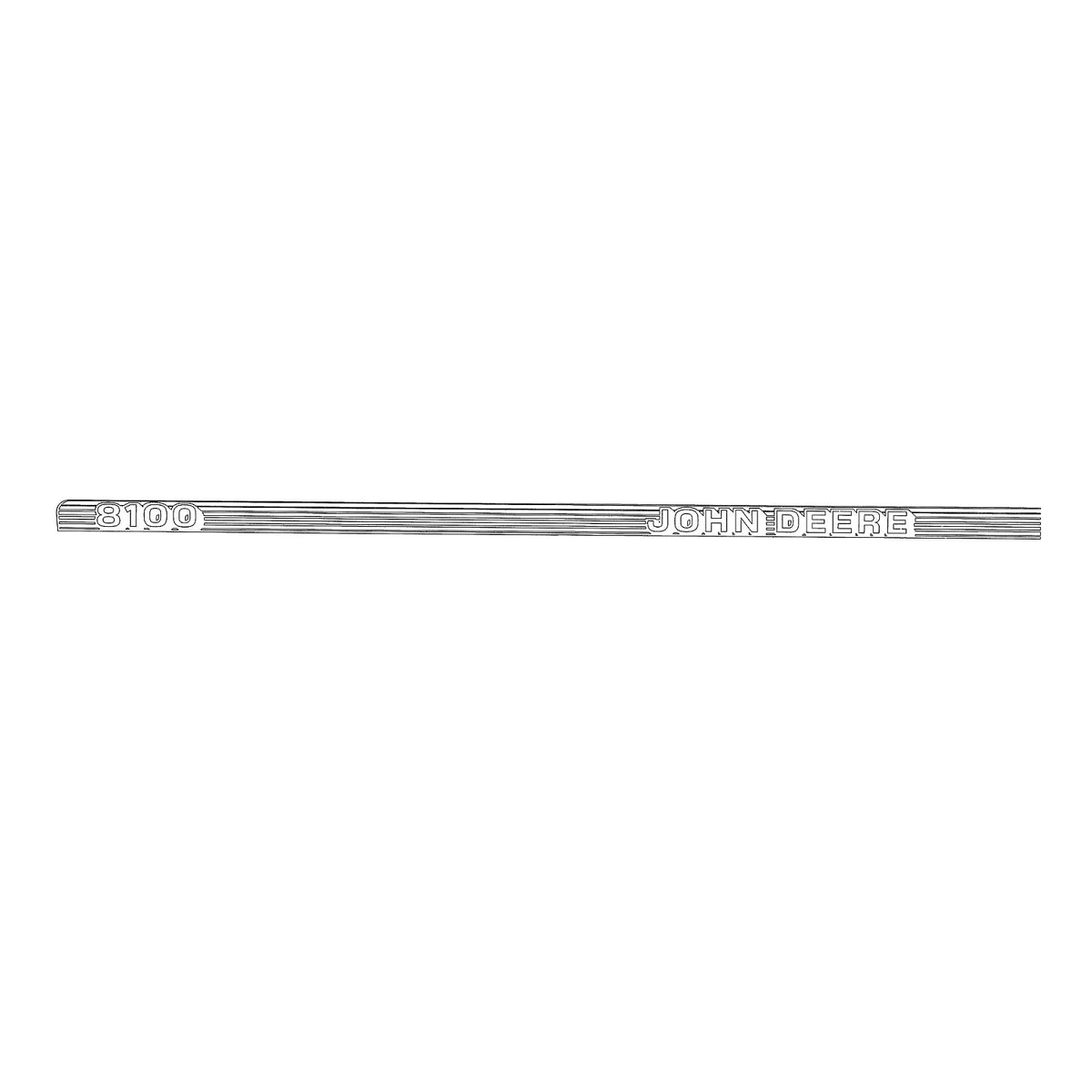 R132016: Fits John Deere R132016 8100 Stripe Label, Left Side, Front – Genuine OEM