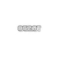 R166713: Fits John Deere R166713 8520T Model Designator Label – Genuine OEM