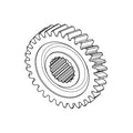 R211963: Fits John Deere R211963 Helical Gear, 32 Teeth – Genuine OEM