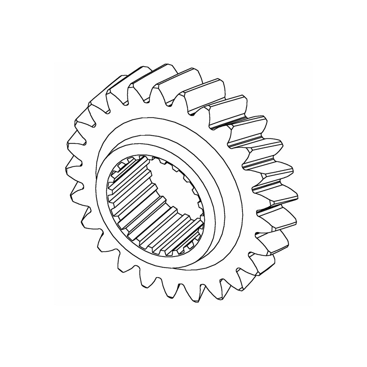 R211966: Fits John Deere R211966 Helical Gear, 25 Teeth – Genuine OEM