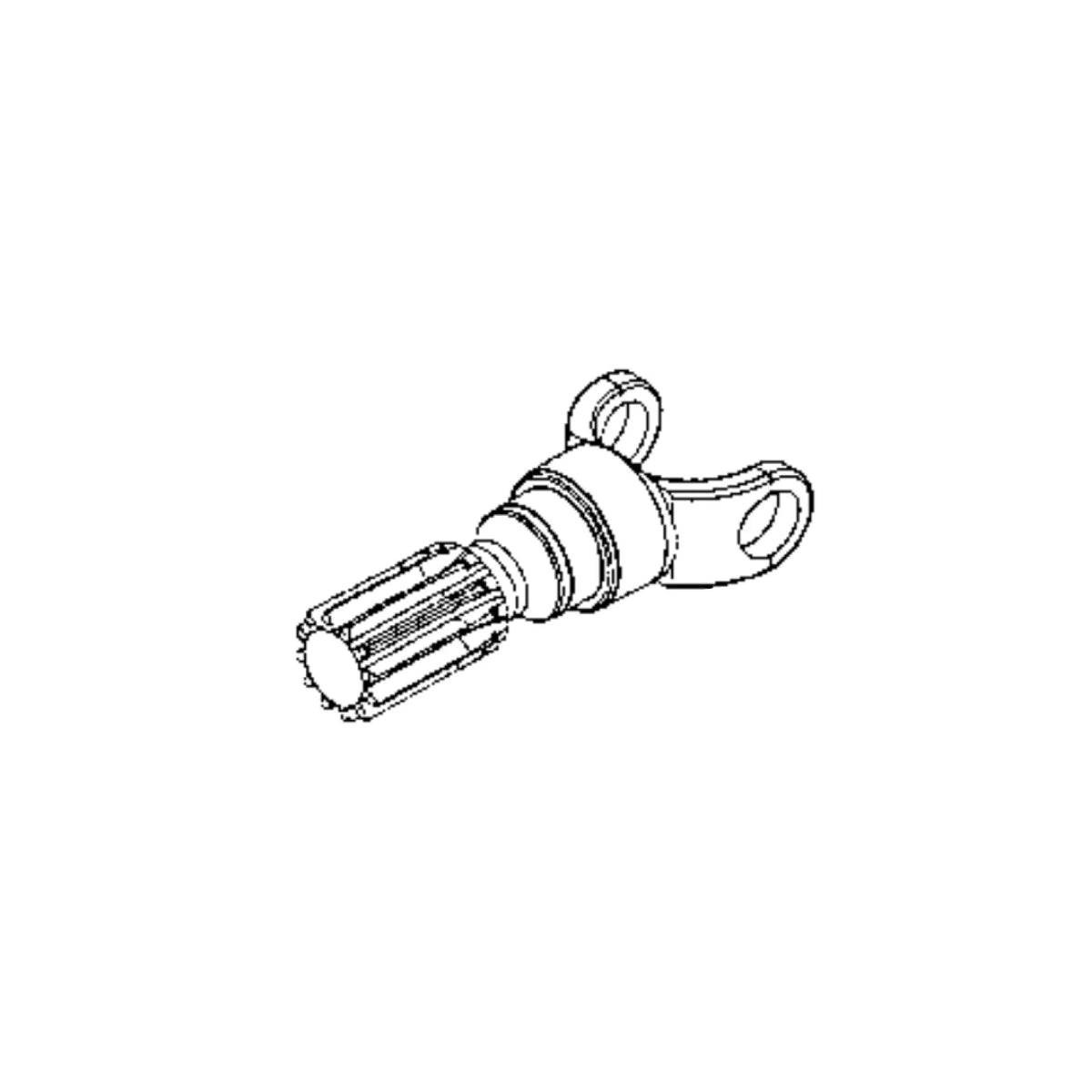 R212837: Fits John Deere R212837 Final Drive Yoke with Shaft – Genuine OEM