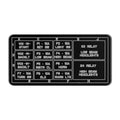 R216651: Fits John Deere R216651 Fuse Relay Label – Genuine OEM