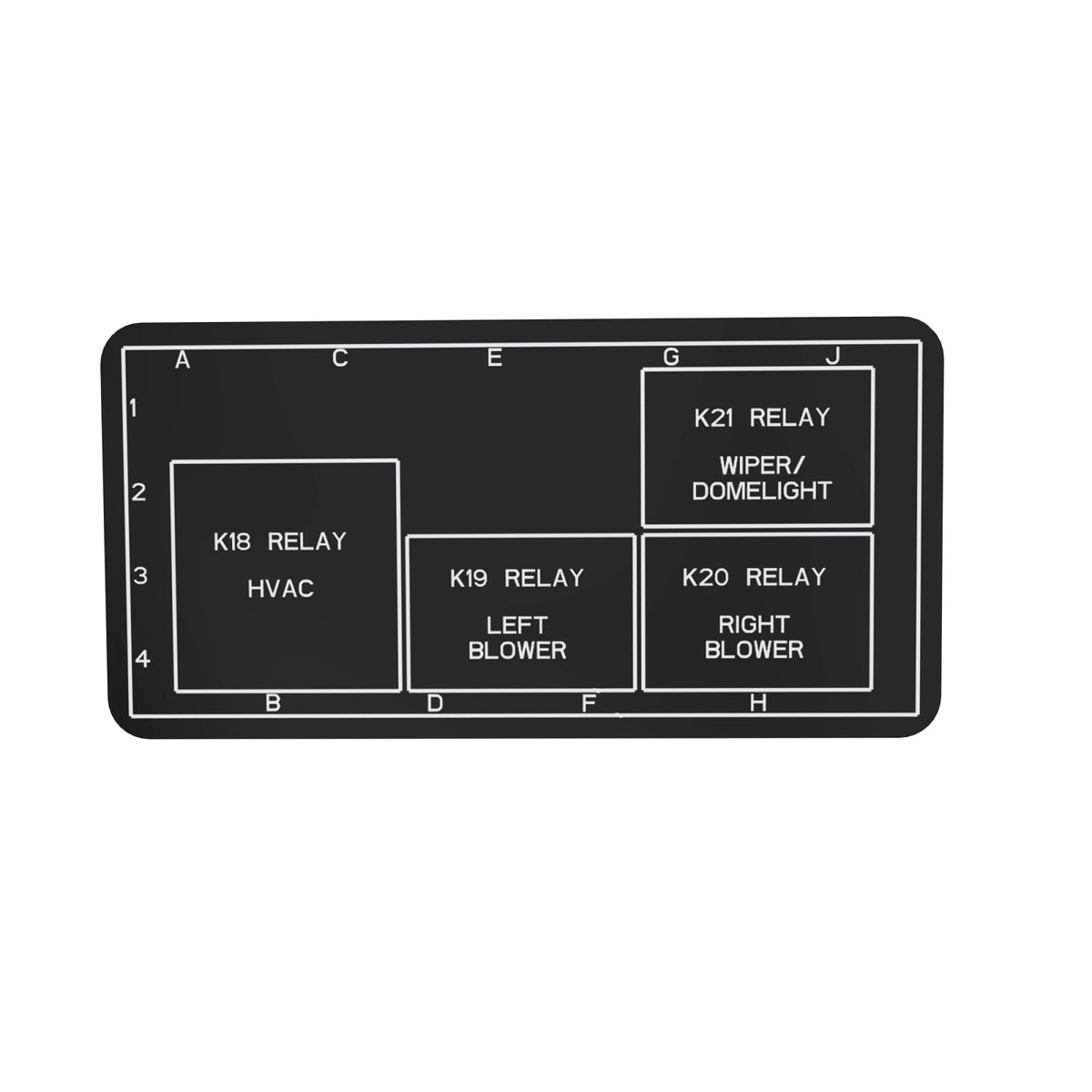 R220730: Fits John Deere R220730 Cab Relay Block, Tier II Label – Genuine OEM