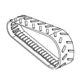 R241745: Fits John Deere R241745 Rubber Track, 25 inch wide – Genuine OEM