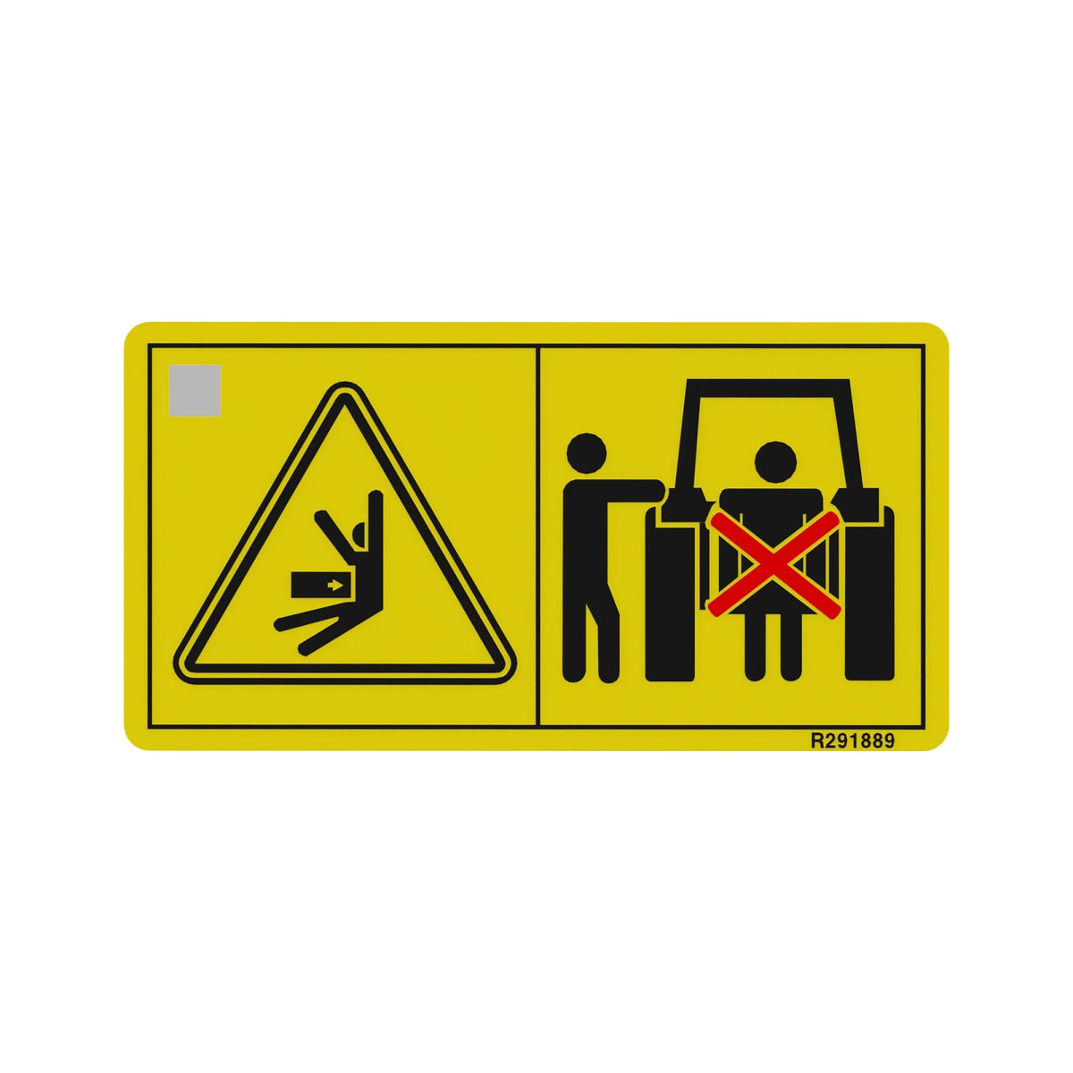R291889: Fits John Deere R291889 Safety Sign Label, Left Side – Genuine OEM