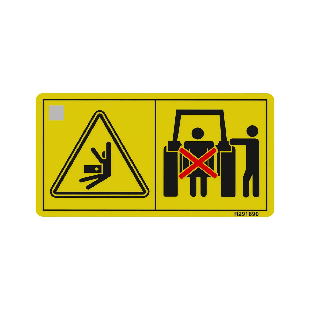 R291890: Fits John Deere R291890 Safety Sign Label, Right Side – Genuine OEM