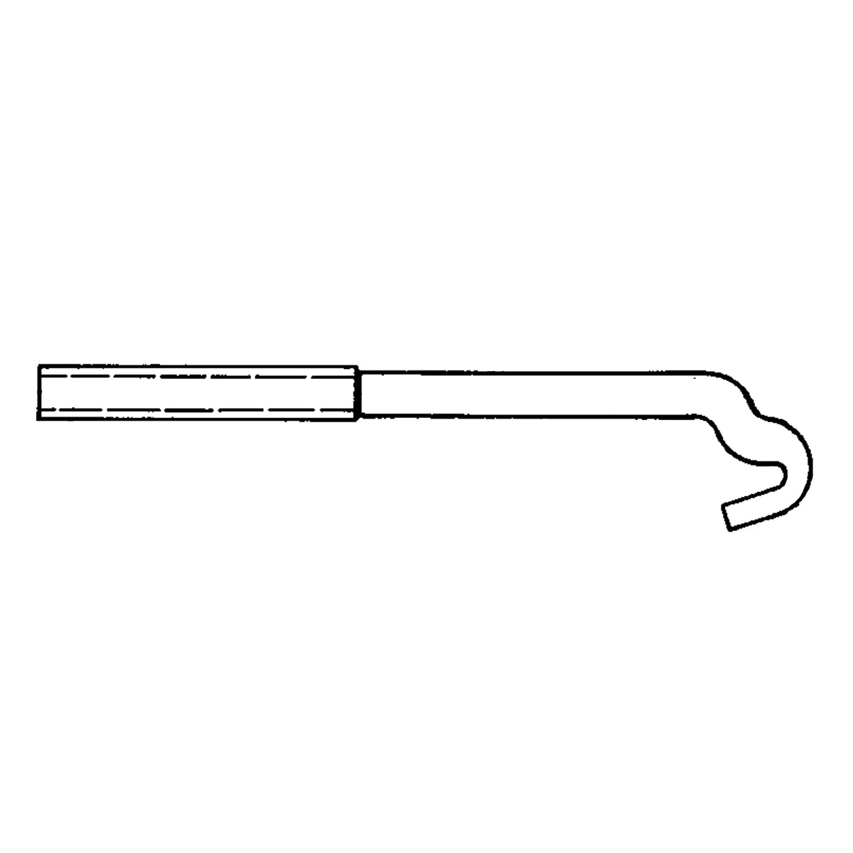 R30805: Fits John Deere R30805 Battery Clamp Hook Bolt, 1/4" X 3.56" – Genuine OEM