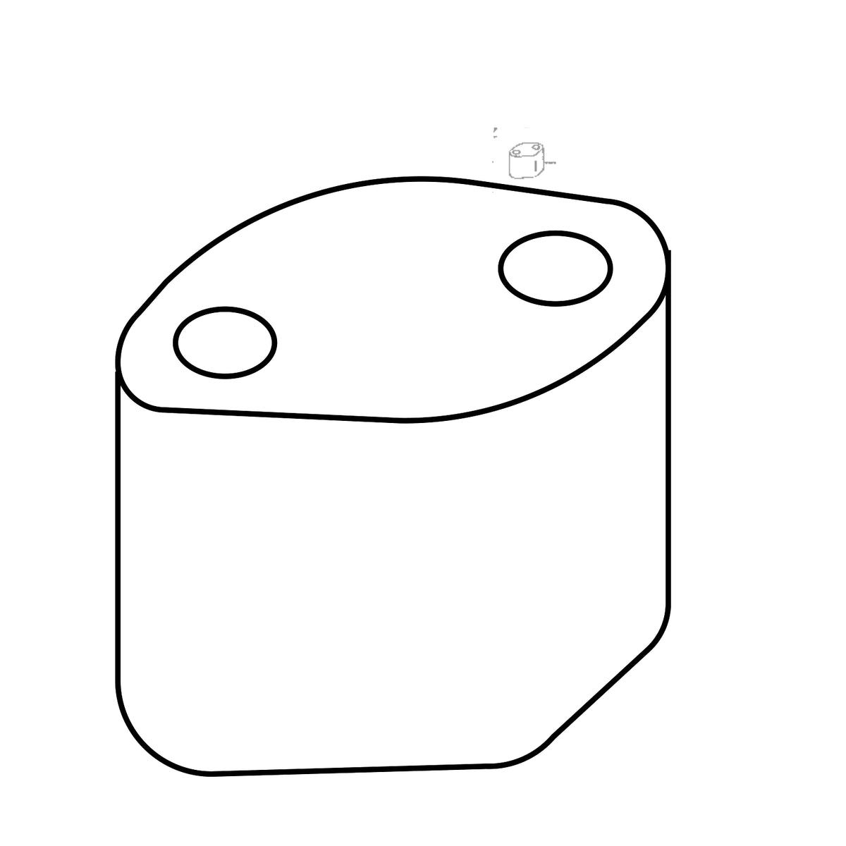 R34373: Fits John Deere R34373 Drawbar Rear Support Spacer – Genuine OEM