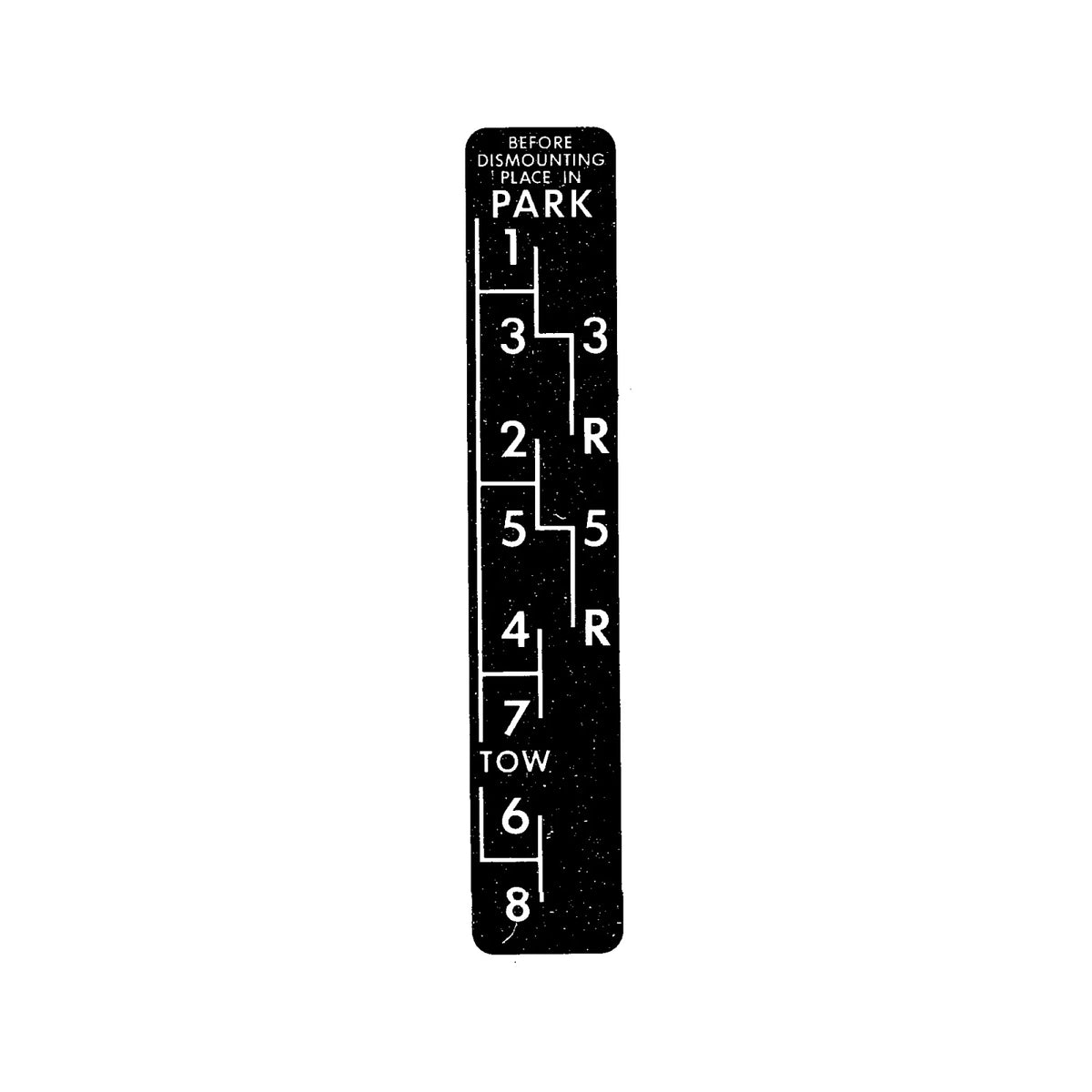 R40676: Fits John Deere R40676 Shift Pattern Label – Genuine OEM