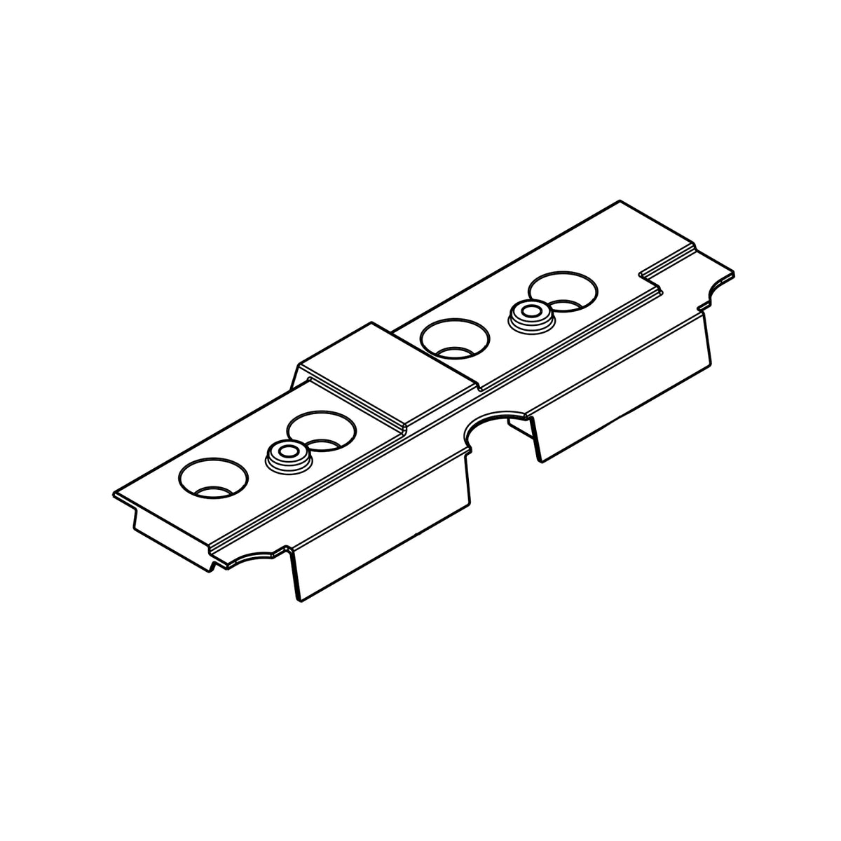 R515555: Fits John Deere R515555 Valve Cover Baffle Deflector – Genuine OEM