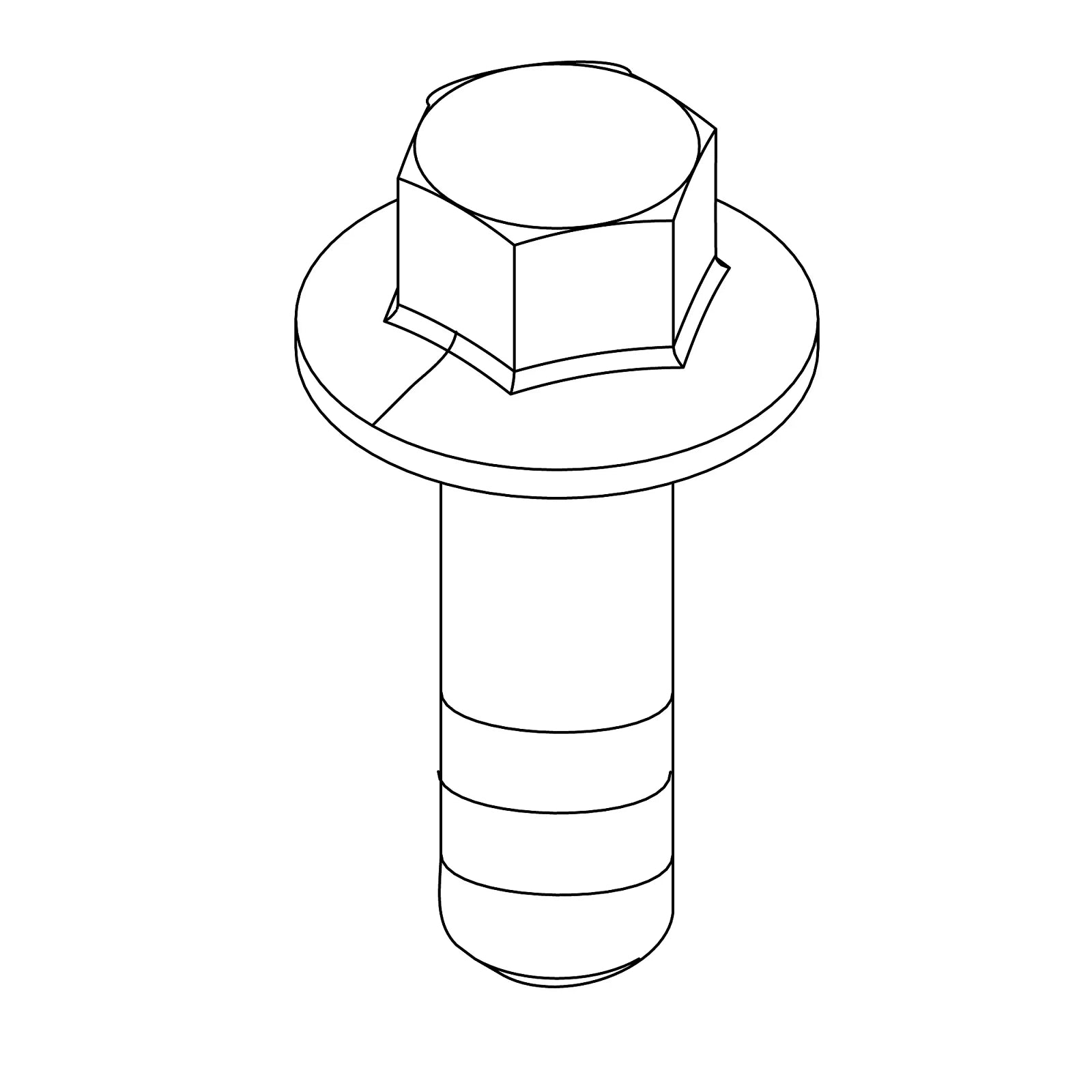 R542509: Fits John Deere R542509 Flanged Cap Screw, M8 X 25 – Genuine OEM
