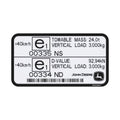 R562857: Fits John Deere R562857 Drawbar Label – Genuine OEM