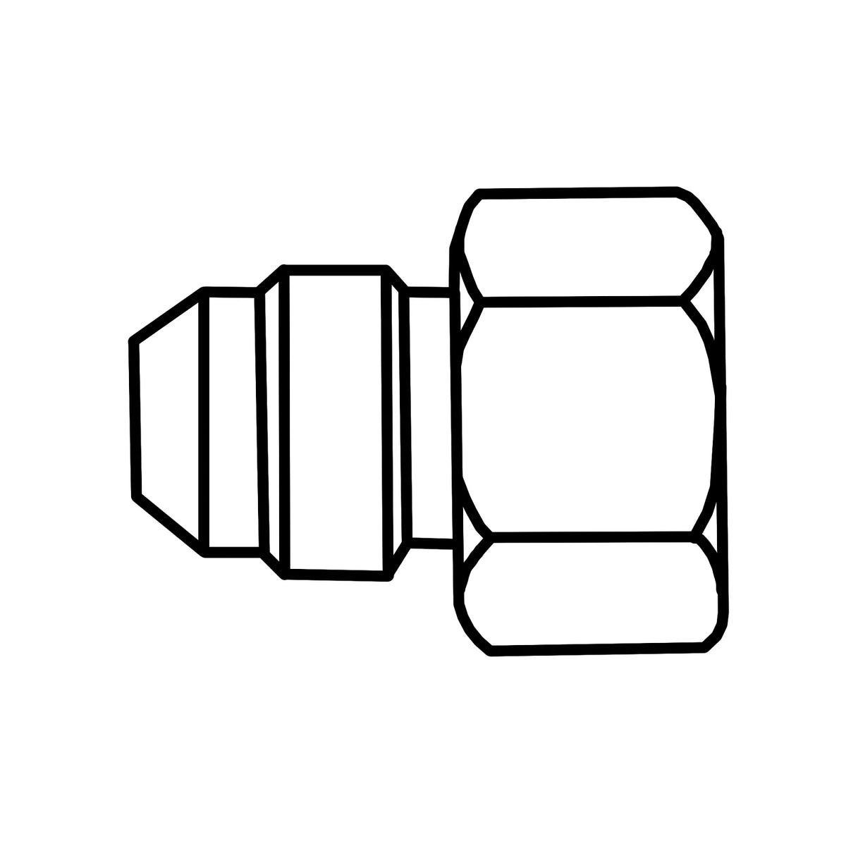 R64170: Fits John Deere R64170 Straight Adapter Fitting – Genuine OEM
