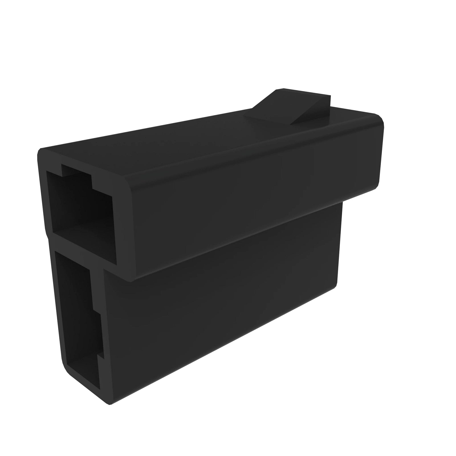 R77476: John Deere R77476 Black External Electrical Connector, 2 Cavities