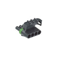 RE12365: Fits John Deere RE12365 Black Electrical Connector Assembly, 4 Cavities – Genuine OEM