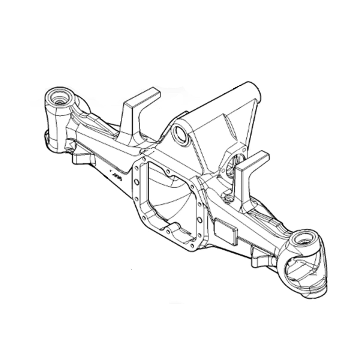 RE195593: Fits John Deere RE195593 Front Axle Housing, MFWD – Genuine OEM