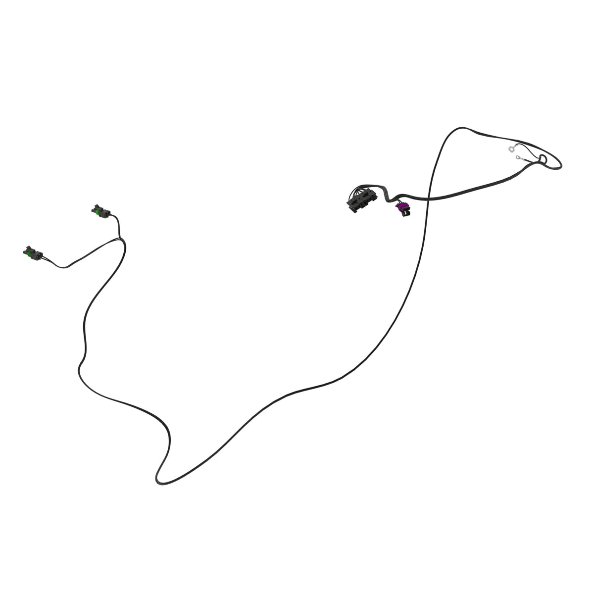 RE208901: Fits John Deere RE208901 Deluxe Mid-Mount Wiring Harness – Genuine OEM