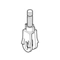 RE214925: Fits John Deere RE214925 3-Point Hitch Lift Link End – Genuine OEM