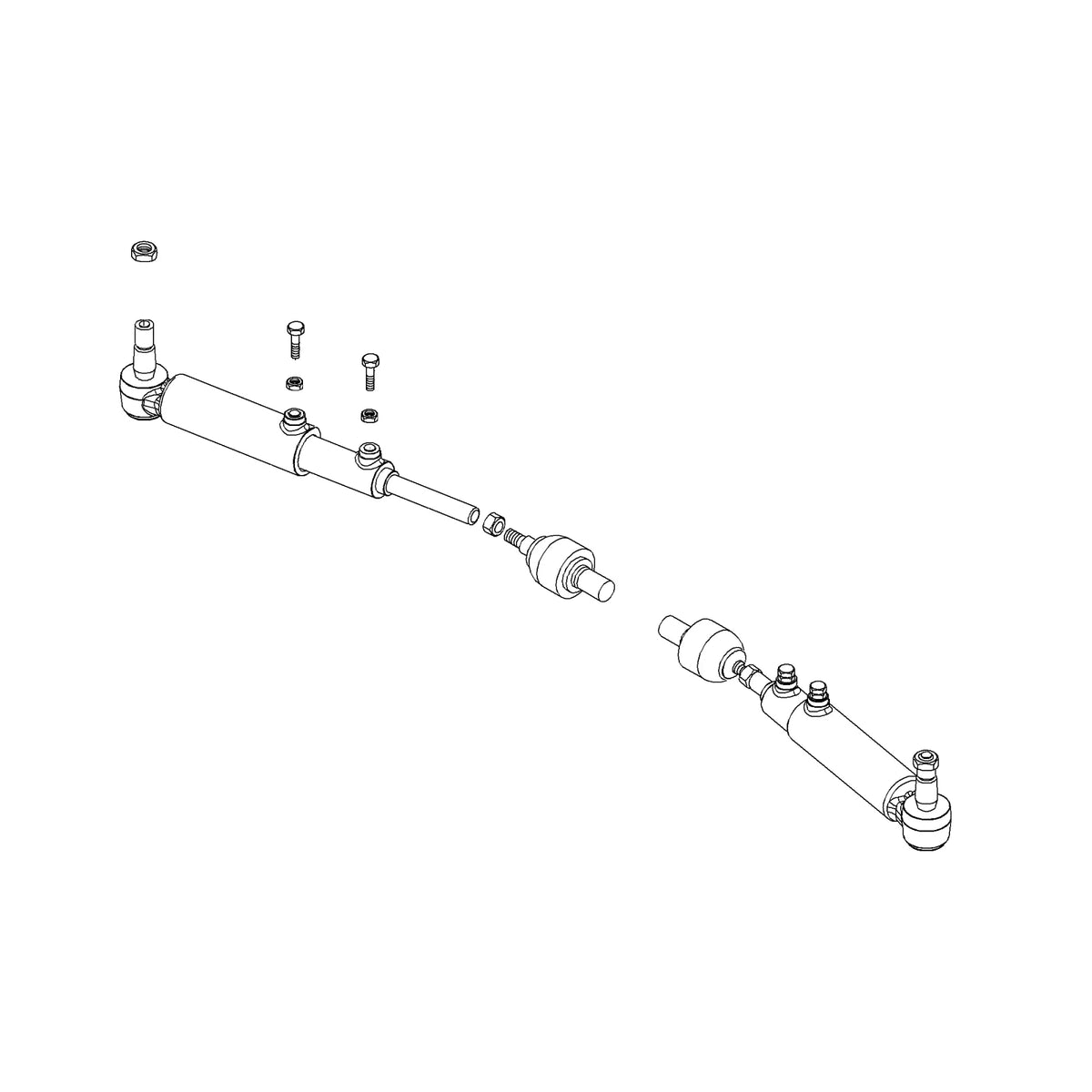 RE217616: Fits John Deere RE217616 Steering Cylinder Tie Rod Assembly – Genuine OEM