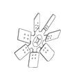 RE232385: Fits John Deere RE232385 Suction Fan – Genuine OEM