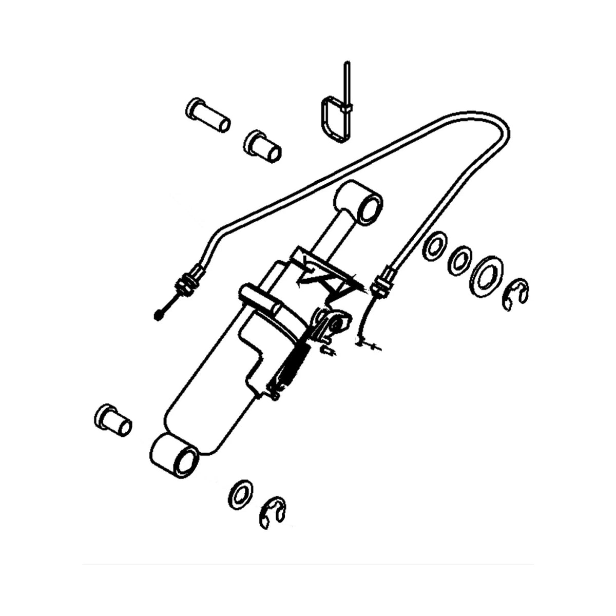 RE243696: Fits John Deere RE243696 Seat Shock Absorber Kit – Genuine OEM