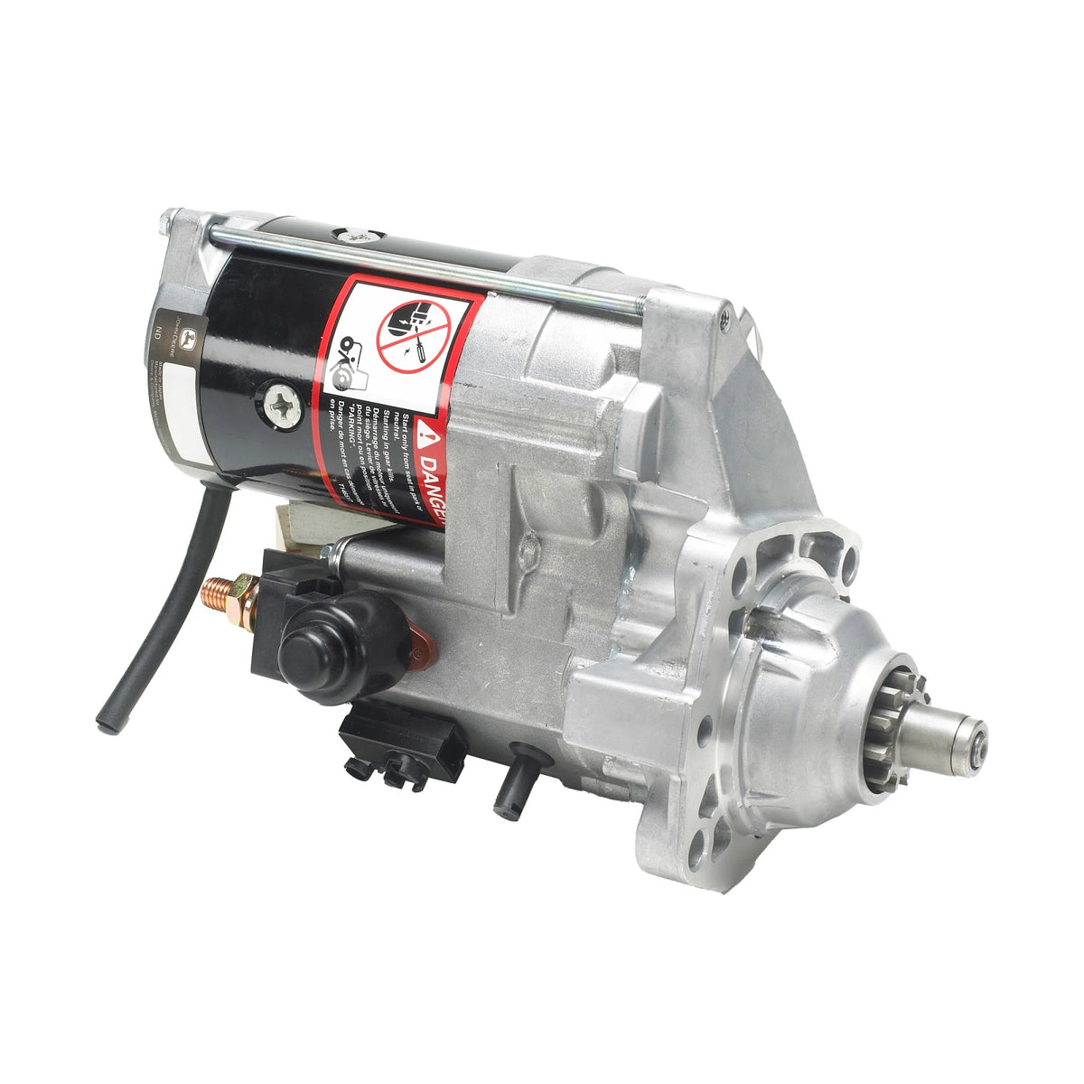 RE251126: Fits John Deere RE251126 Electric Starter Motor Kit, 12V – Genuine OEM