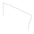 RE258647: Fits John Deere RE258647 Front Brake or Differential Lock Oil Line – Genuine OEM