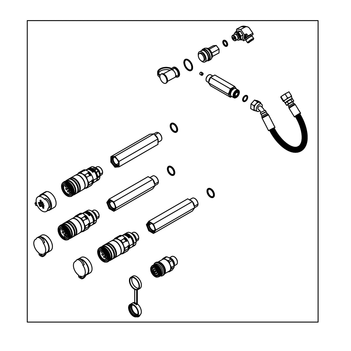 RE281166: Fits John Deere RE281166 Power Beyond Hydraulic Quick Connect Coupler – Genuine OEM